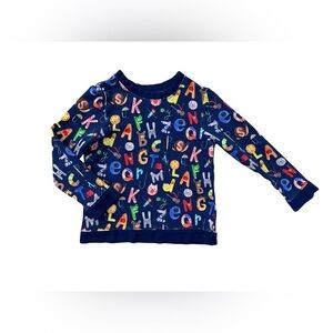 Little Sleepies Size 6 Alphabet Friends Crewneck Sweatshirt